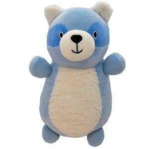 Squishmallow Hug Mees 10" Blue Racoon Rare Trash Panda Exclusive